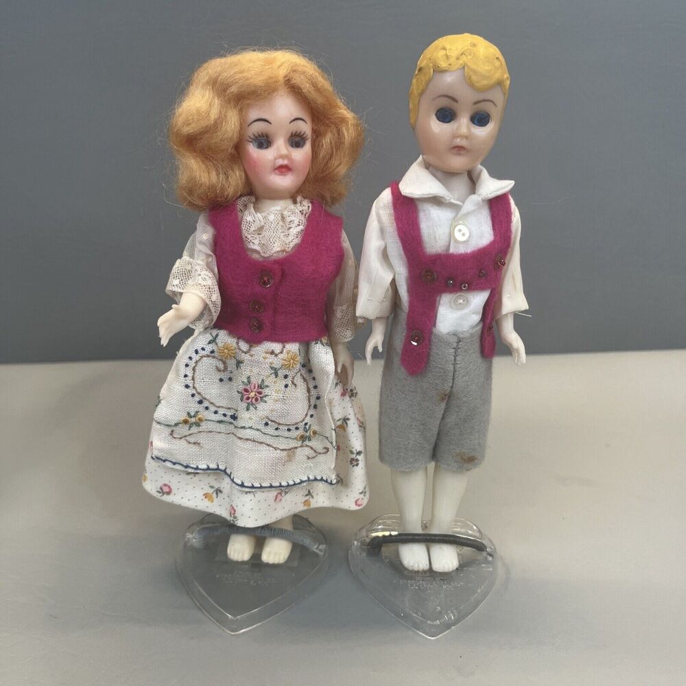 Hansel And Gretel World Dolls Fashioned by Pauline Mayberry Lot Sleepy Eyes VTG